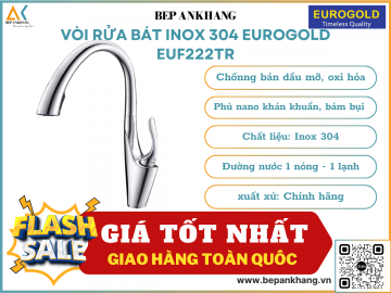 Vòi rửa bát inox 304 Eurogold EUF222TR